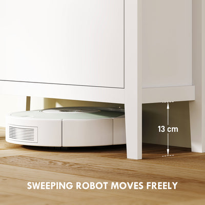 HOMCOM Modern Three-Drawer Shoe Cabinet - White 