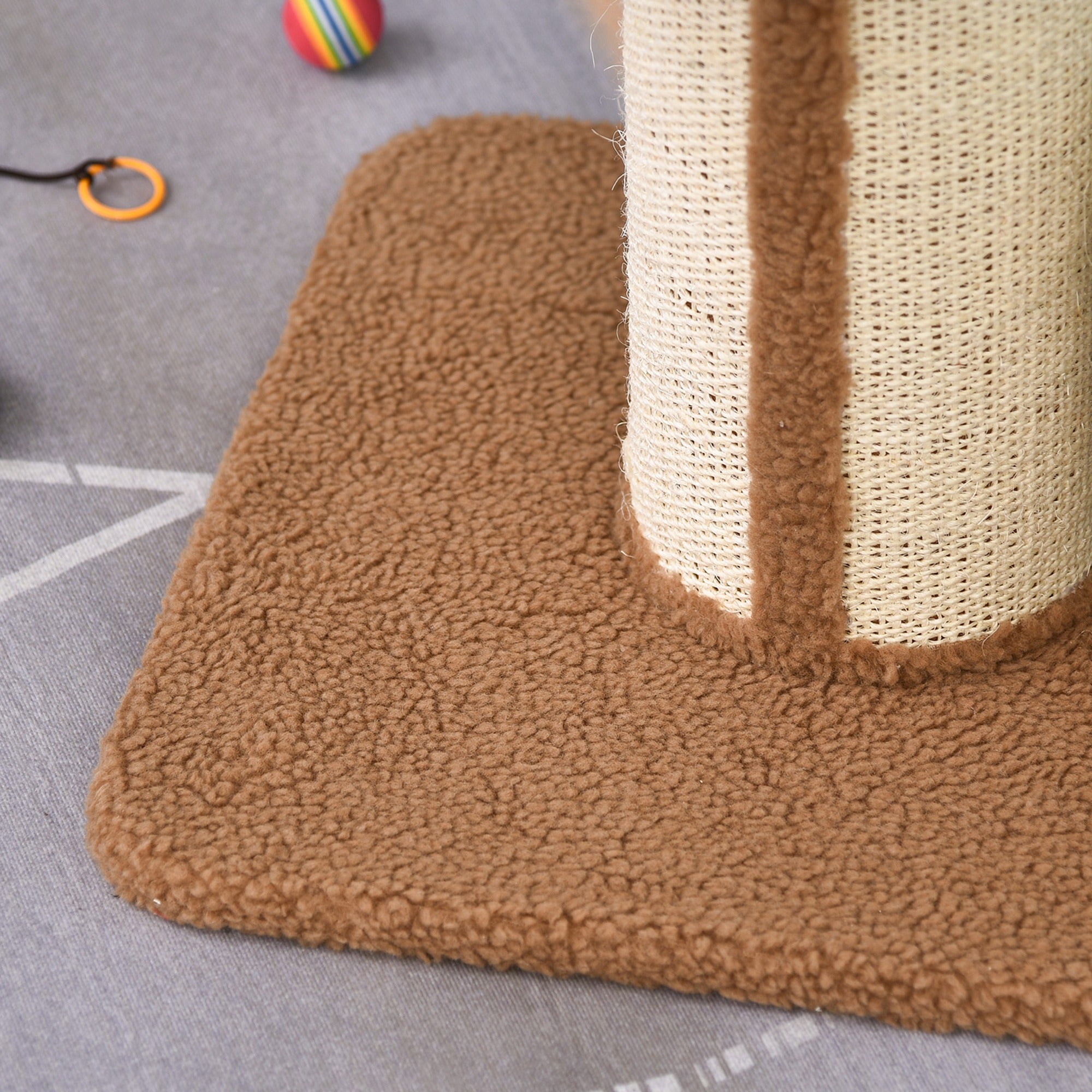 PawHut 91cm Cat Tower Scratching Posts Cat Tree for Indoor Cats Kitten Activity Centre Brown 