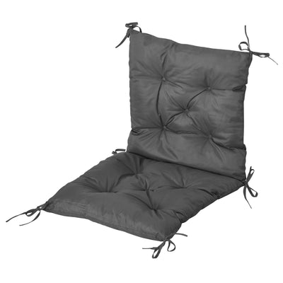 Outsunny Set of 2 Garden Chair Cushions 50W x 98L x 8D cm Comfortable Seat Pad with Backrest for Sunbeds, Rocking Chairs, Loungers for Outdoor & Indoor Use 
