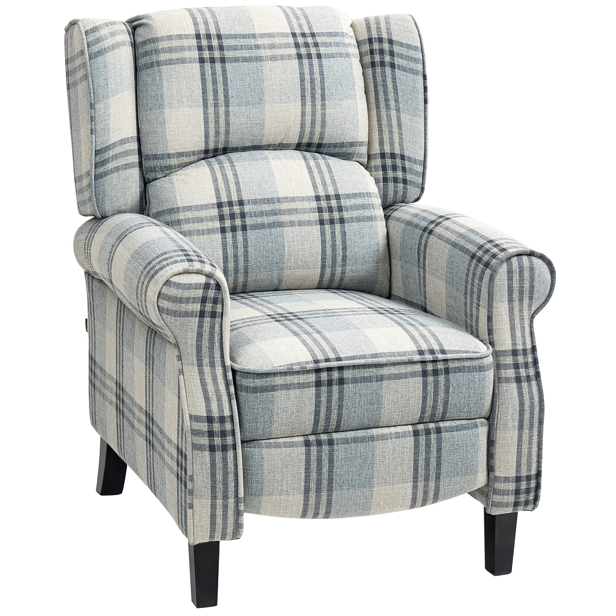 HOMCOM 160\'c2\'b0 Reclining Armchair, with Footrest - Grey