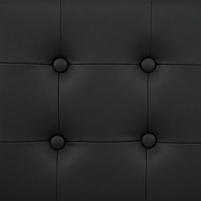 HOMCOM PU Leather King Size Ottoman Bed Frame, with Front Drawer - Black
