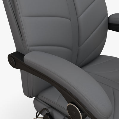 Vinsetto High Back Vibration Massage Office Chair, Heated Reclining PU Leather Computer Chair with Footrest, Grey 