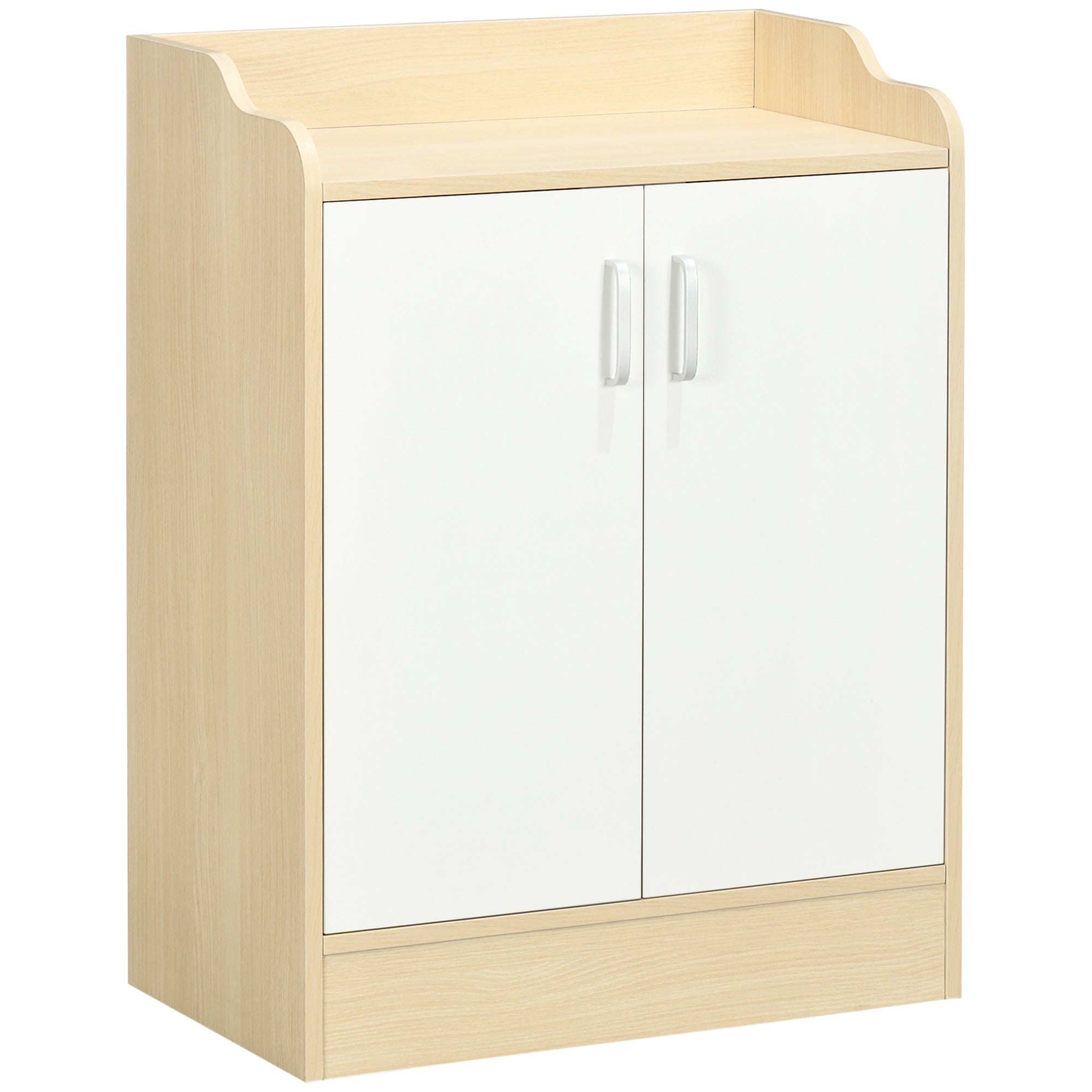 HOMCOM Shoe Storage Cabinet, 2 Door Shoe Cupboard with Adjustable 3 Shelves for 9 Pairs of Shoes for Hallways, Living Room 