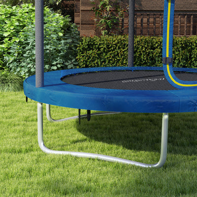 SPORTNOW 6ft Trampoline with Safety Enclosure Net, Steel Frame Outdoor Trampoline, with Edge, Safety Cover 