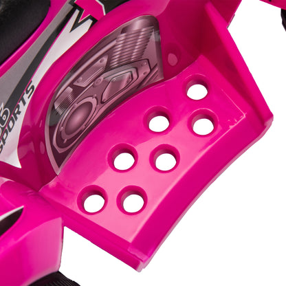 AIYAPLAY 6V Kids Electric Quad Bike w/ Music, Forward Function, for 2-6 Years, Pink 