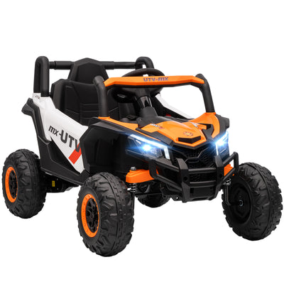AIYAPLAY 12V Kids Ride On Car with Remote Control, Kids Electric Car with Suspension System, Music, for Ages 3-5 Years, Orange 