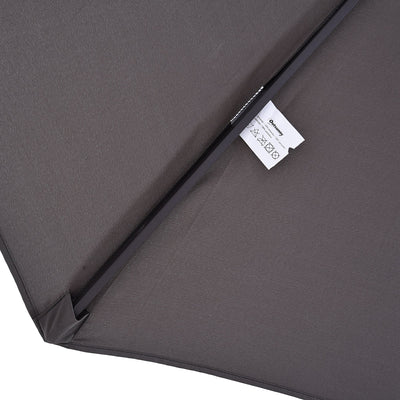 Outsunny 4.6m Garden Parasol Double-Sided Sun Umbrella Patio Market Shelter Canopy Shade Outdoor Grey 
