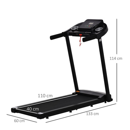 HOMCOM Treadmill Electric Motorised Running Machine w/ LED Display 