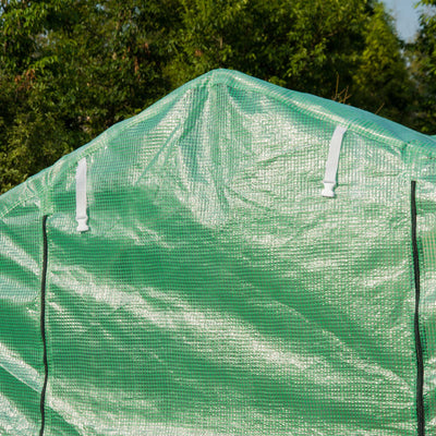 Outsunny Polytunnel Greenhouse with Windows and Door, Walk in Greenhouse for Garden, Backyard (4 x 2 M) 