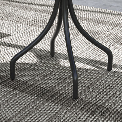 Outsunny Φ66cm Galvanised Steel Garden Table - Grey 