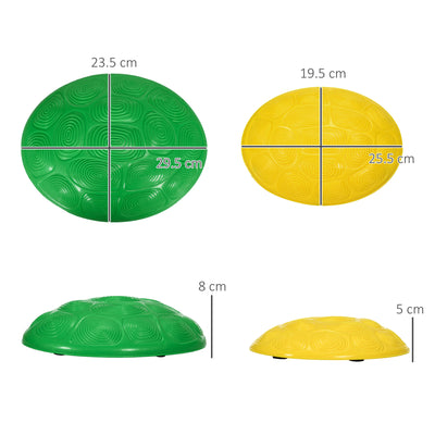 ZONEKIZ Six-Piece Kids Stepping Stones, with Non-Slip Mats, Balance River Stones 