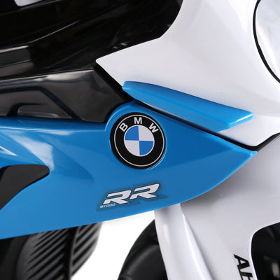HOMCOM 6V BMW S1000RR Licensed Kids Electric Motorbike with Headlight, Music, Blue 