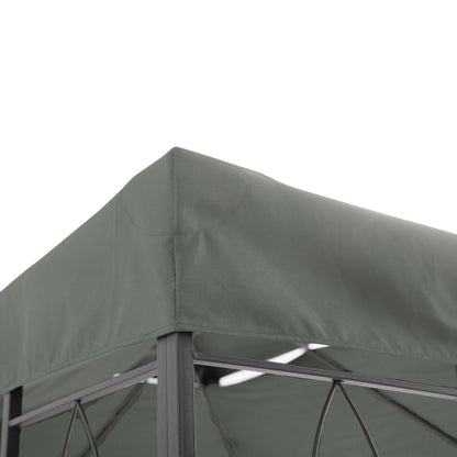 Outsunny Gazebo Roof Replacement, for 3 x 4m Frames - Grey 