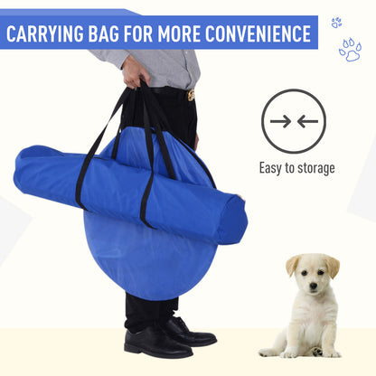 PawHut Dog Agility Equipment Training Set Carry Bag Adjustable (Pole + Hoop + Hurdle+Tunnel + Pause Box) 