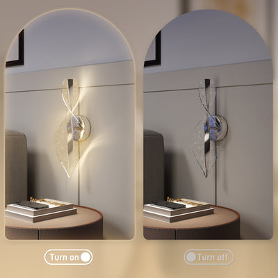 HOMCOM Led Wall Lamp 2 Pack, 13W Modern Indoor Spiral Wall Light, Colour Temperature Adjustable 3000K/4000K/6500K, for Bedroom, Living Room, Hallway, Stairs, Silver Tone 