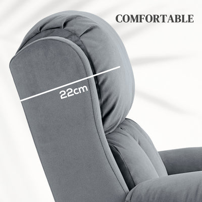 HOMCOM Eight Massage Point Electric Reclining Lift Chair, with Remote - Grey 