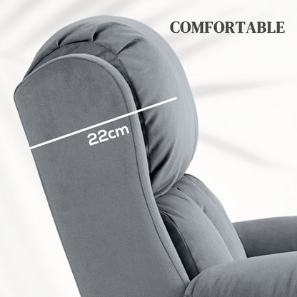 HOMCOM Eight Massage Point Electric Reclining Lift Chair, with Remote - Grey 