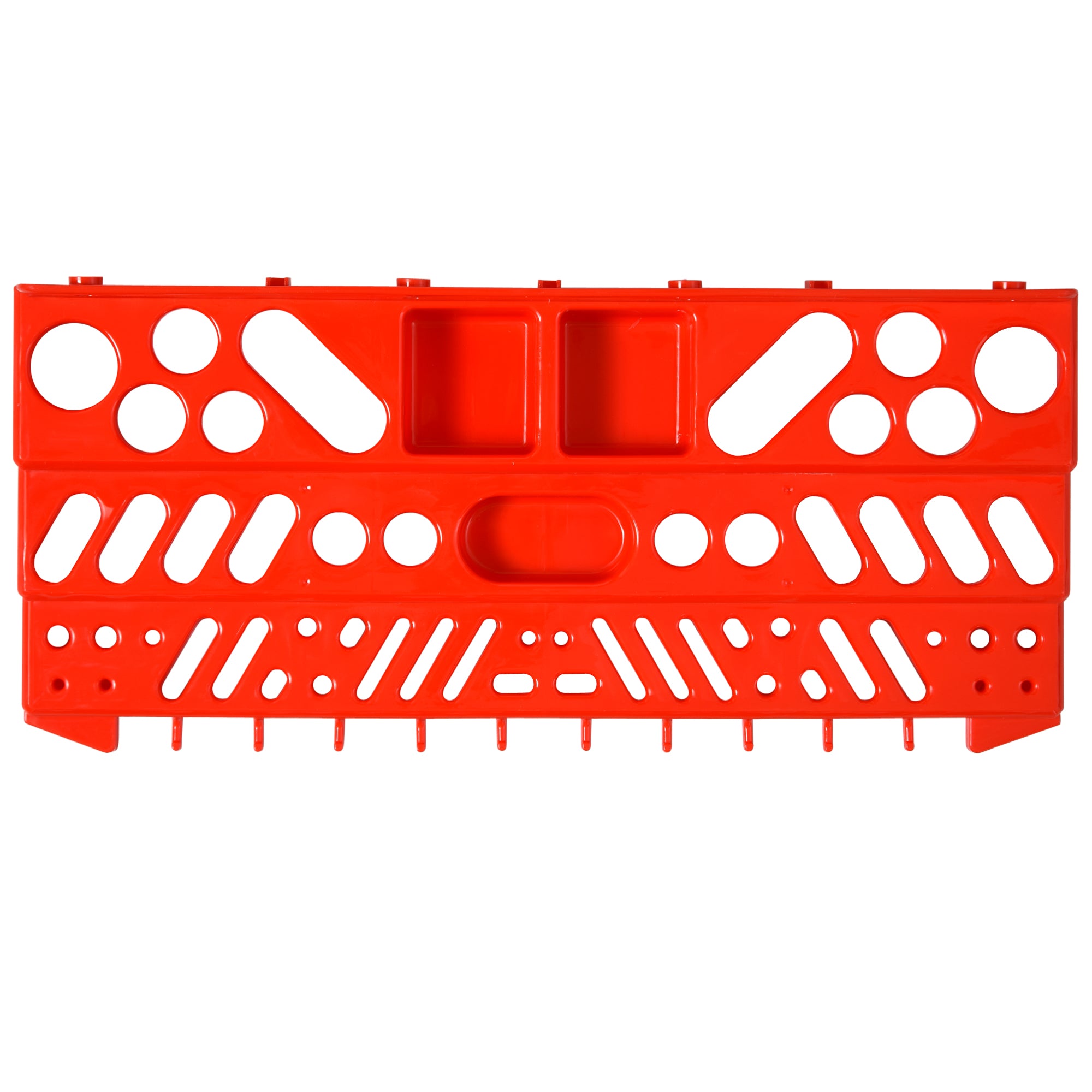 DURHAND 54 Pcs On-Wall Tool Equipment Holding Pegboard Home DIY Garage Organiser DIY w/ 50 Pegs 2 Shelves 