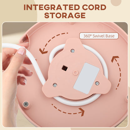 HOMCOM 3kW Rapid Boil Honeycomb Kettle - Light Pink