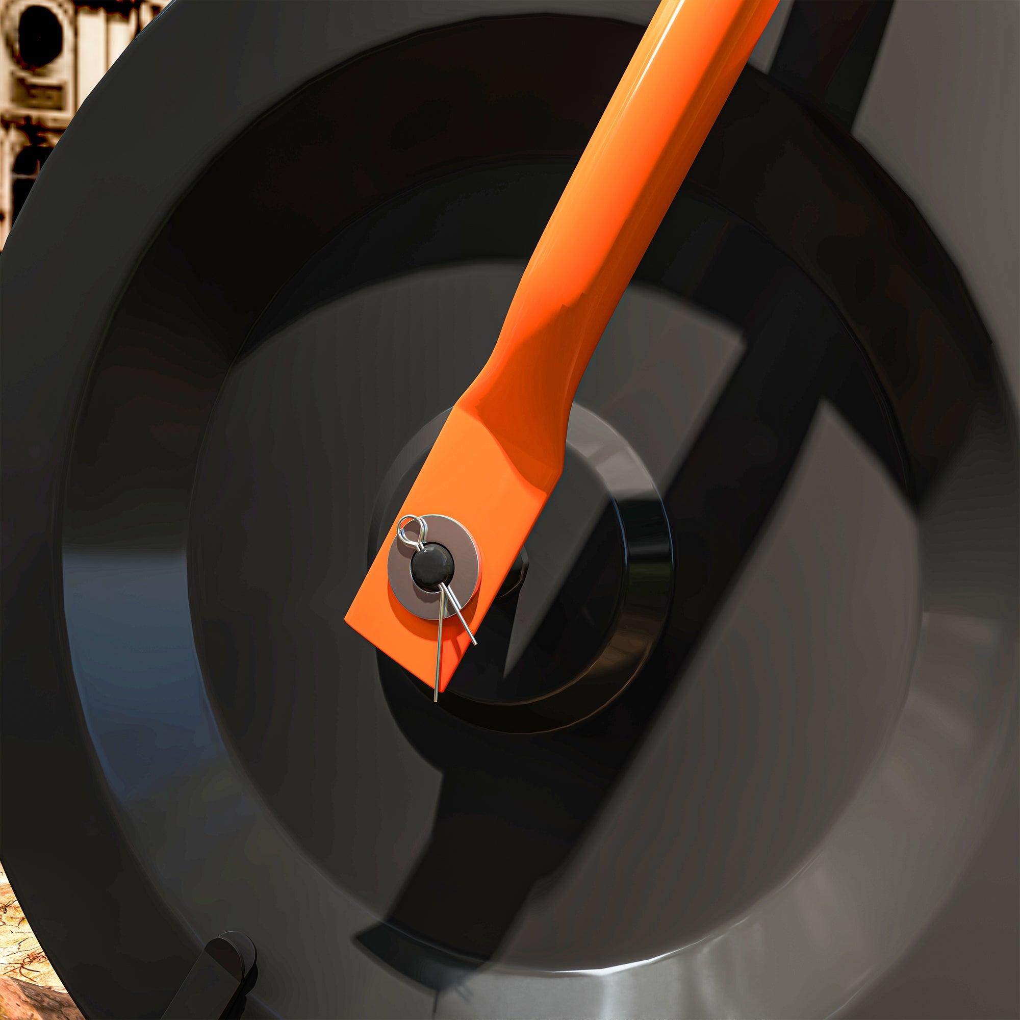 Outsunny Compost Spreader, 24" Peat Moss Spreader with Height Adjustable T Shaped Handle and Metal Mesh Basket, Garden Spreader for Seeding, Spreading Manure, Orange 