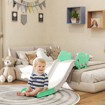 AIYAPLAY Kids Sofa Slide with 130cm Extended Length, HDPE Toddler Slide for Sofa, Bed, Stairs, Easy Assemble & Storage, Green 