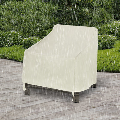 Outsunny 600D Oxford Cloth Furniture Cover Single Chair Garden Patio Outdoor Protector Waterproof 68x87x44-77cm 