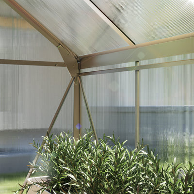 Outsunny 6 x 6ft Polycarbonate Greenhouse - Clear 