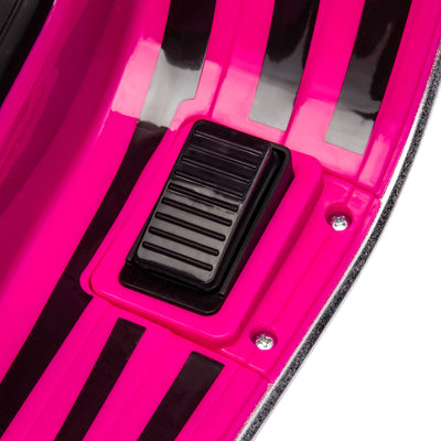 AIYAPLAY 12V Vespa Licensed Kids Electric Motorbike w/ Music, Headlights, FM Radio, for 3-6 Years - Pink 