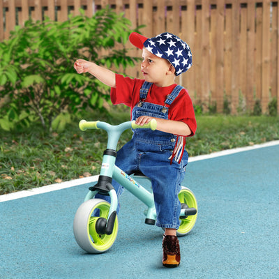AIYAPLAY 8" Balance Bike, Lightweight Training Bike for Children, with Adjustable Seat, EVA Wheels, Easy installation - Green 