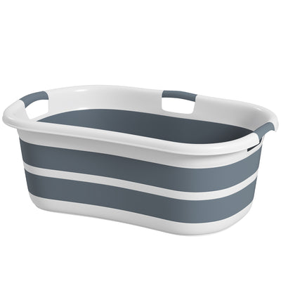 PawHut Dog Bath Tub, Portable Foldable Dog Bathtub with Drainage Hole, for Small Dogs Puppies Grey 