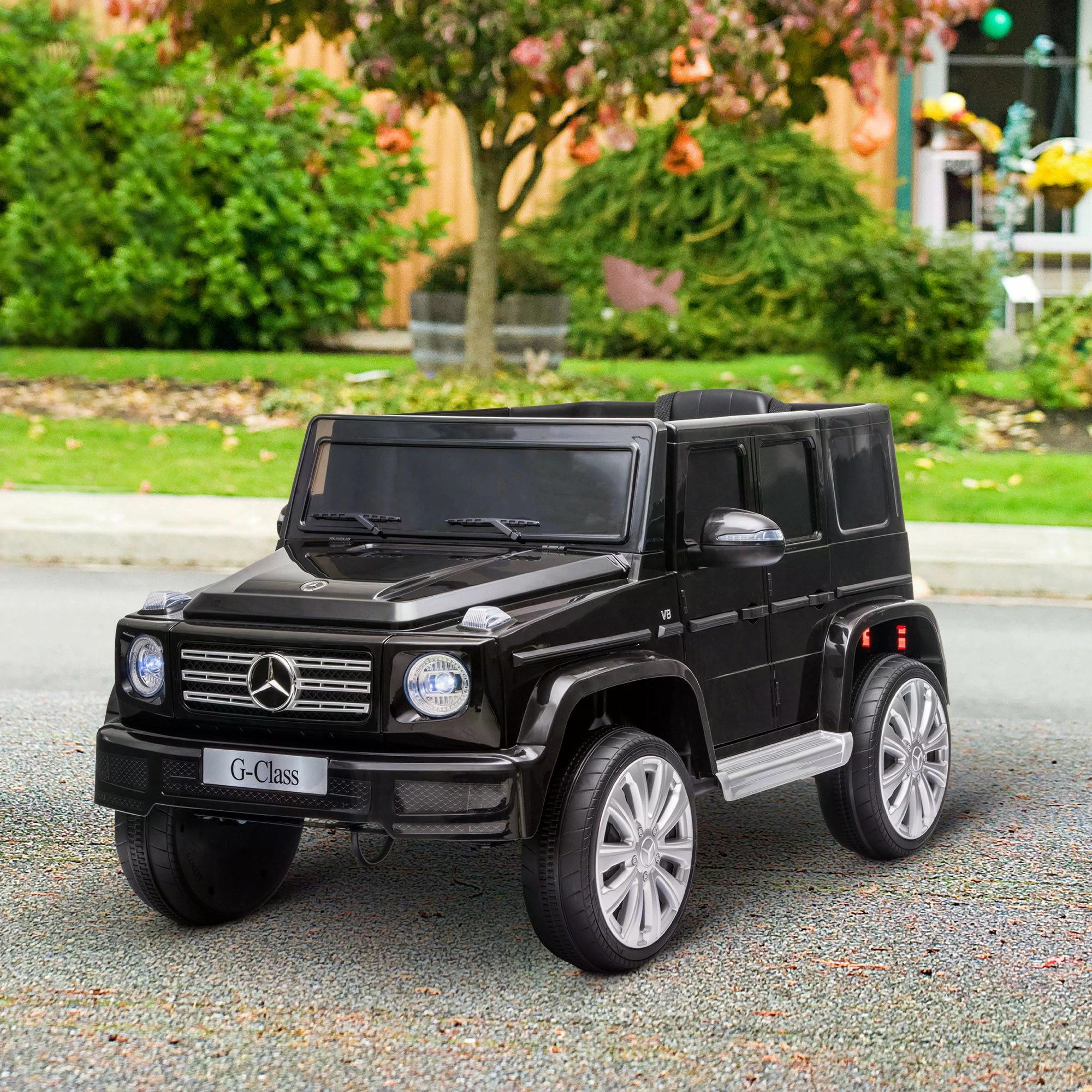 HOMCOM Mercedes Benz G500 12V Kids Electric Ride On Car Toy w/ Remote Control 
