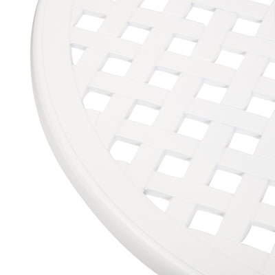 Outsunny Three-Piece Elegant Aluminium Garden Set - White 