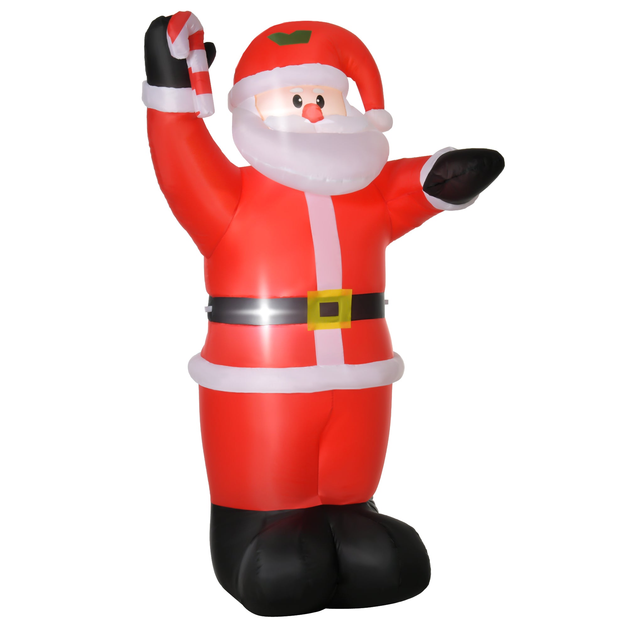 HOMCOM Inflatable Christmas Santa Claus Air Blown Decoration Yard 