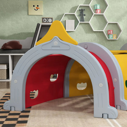 AIYAPLAY Kids Play Tunnel for 3-6 Years Crawl and Climb, Lion Design, Indoor & Outdoor 