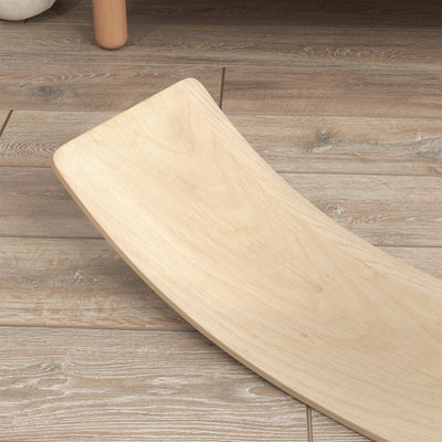 AIYAPLAY Wooden Balance Board for Children 3-8 Years Old, Natural Tone 