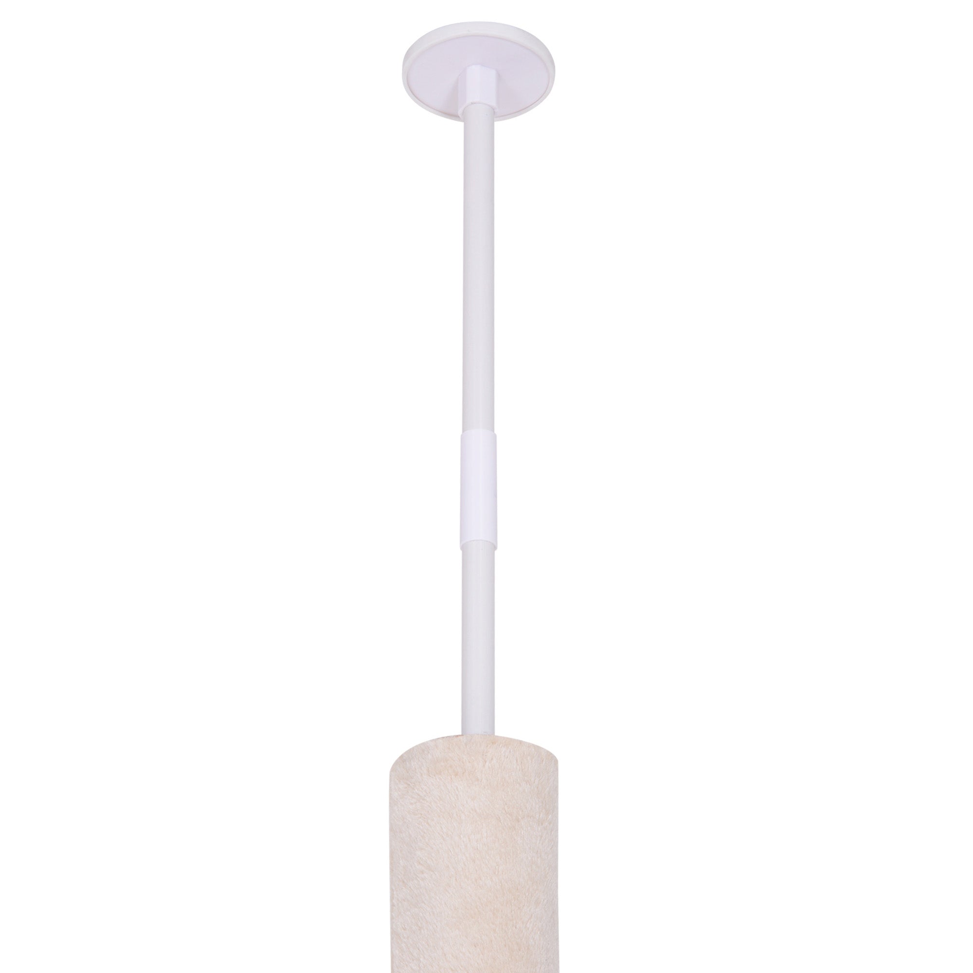 PawHut Floor to Ceiling Cat Tree for Indoor Cats 5-Tier Kitty Tower Climbing Activity Center Scratching Post Adjustable Height 230-260 cm Beige 