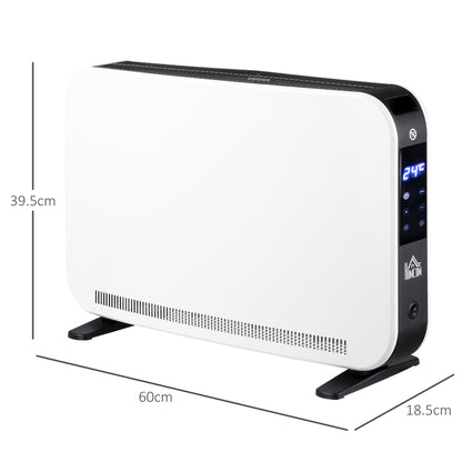 HOMCOM Three-Mode Modern Slimline Heater, 7-35\'e2\'84\'83 Temperature