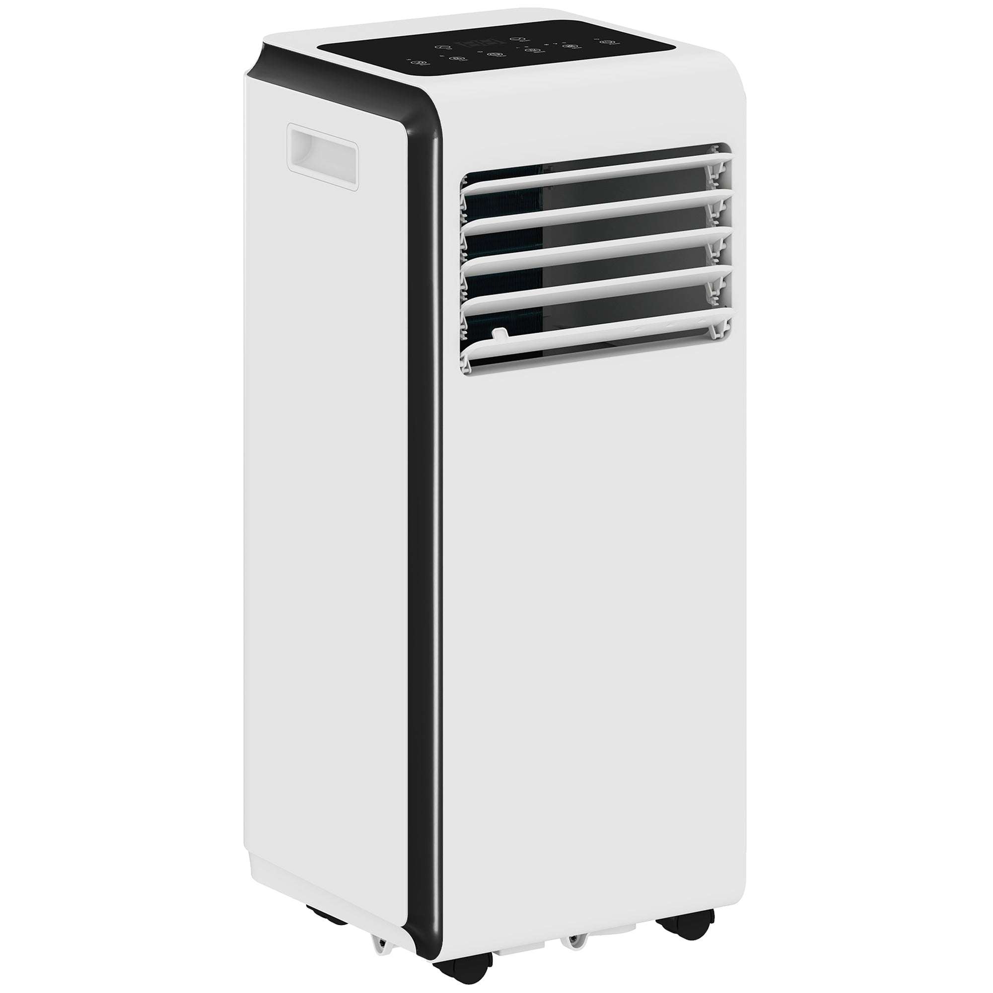 HOMCOM Portable Air Conditioner 7000 BTU, 4-in-1 Air Conditioning Unit with Cooling, Dehumidifier, Fan, Sleep Mode, White 
