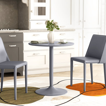 HOMCOM 75H x \'ce\'a670cm Two-Person Minimalistic Dining Table - Grey