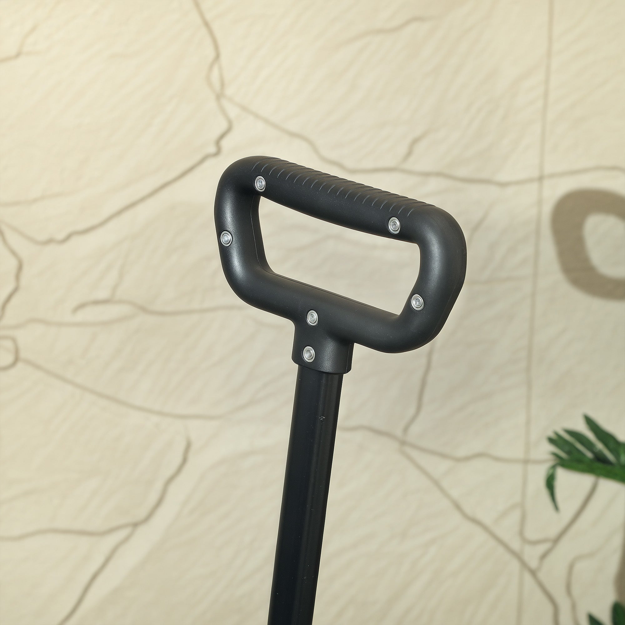 Outsunny Folding Trolley on Wheels, 150L Collapsible Wagon Festival Trolley Cart with Openable Sides, Adjustable Handle and Brakes for Shopping Camping Beach and Garden, Black 