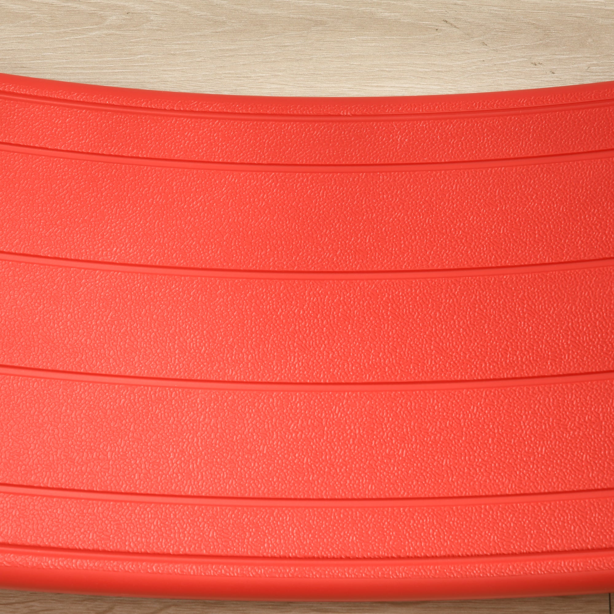 ZONEKIZ Balance Board Kids Wobble Board, Stepping Stone, Montessori Toy for Children, Nursery Toy, for Ages 3-6 Years, 82 x 27.5 x 19.5cm - Red 