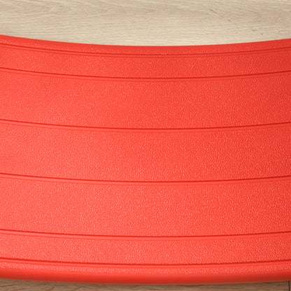 ZONEKIZ Balance Board Kids Wobble Board, Stepping Stone, Montessori Toy for Children, Nursery Toy, for Ages 3-6 Years, 82 x 27.5 x 19.5cm - Red 