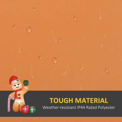 Outsunny 8ft Inflatable Gingerbread Christmas Decoration 