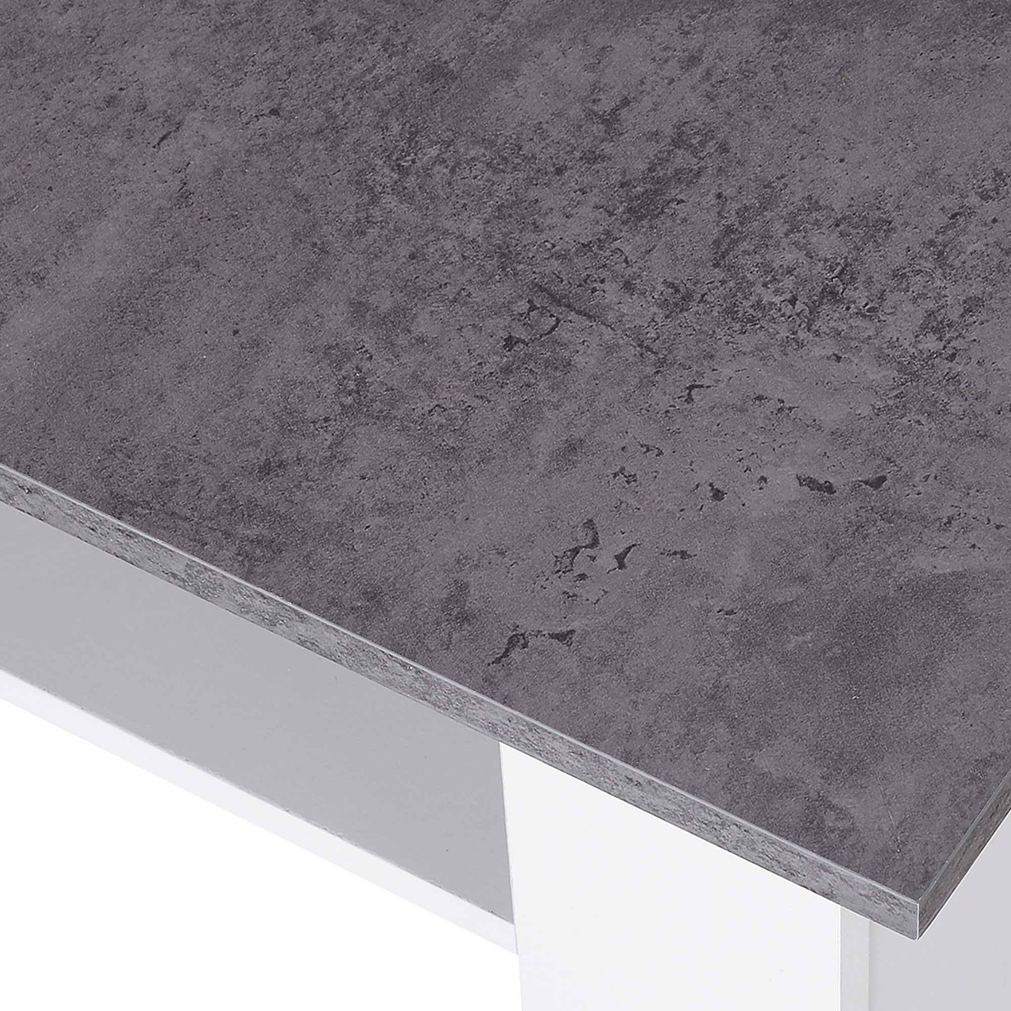 HOMCOM Square Coffee Table, Wooden Coffee Table with Storage, Cocktail Center Tea Table for Home Office, 80W x 80D x 31.5Hcm, Grey and White 