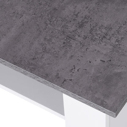 HOMCOM Square Coffee Table, Wooden Coffee Table with Storage, Cocktail Center Tea Table for Home Office, 80W x 80D x 31.5Hcm, Grey and White 