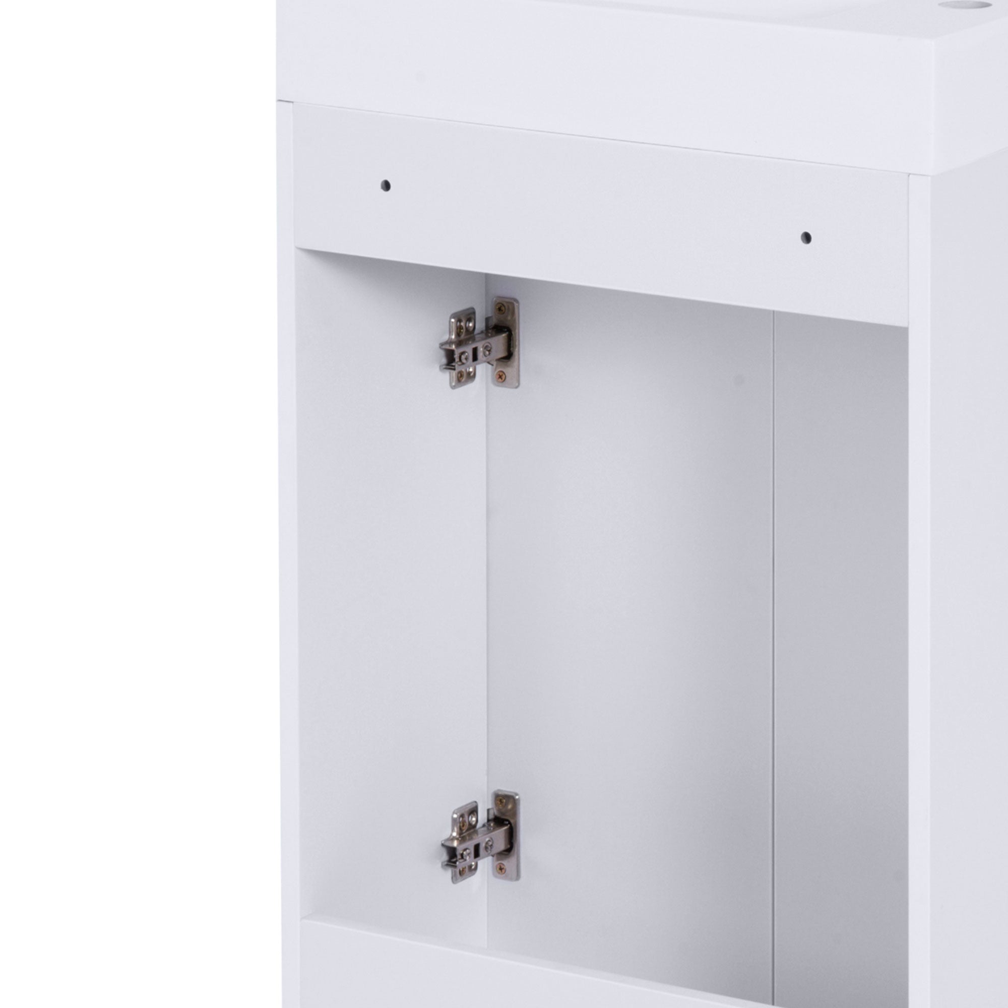 kleankin Under Sink Bathroom Vanity Unit Ceramic Basin Sink Cloakroom Storage Cabinet Home Furniture 