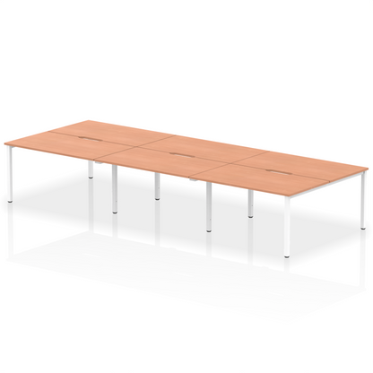 Evolve Plus B2B Bench Desk - 6 Person