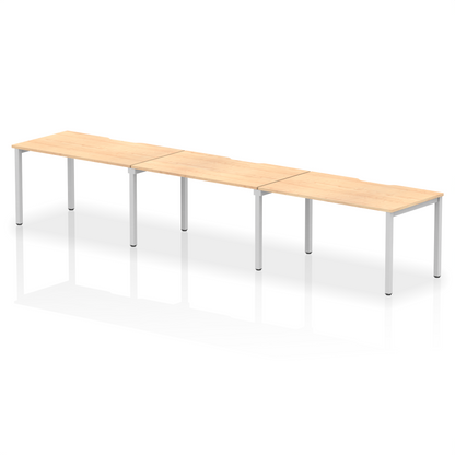 Evolve Plus Single Row Bench Desk - 3 Person