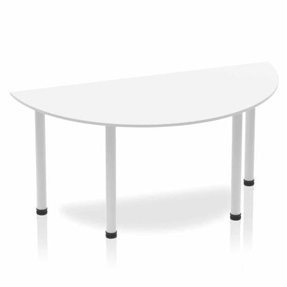 Impulse Semi-Circle Table With Post Leg