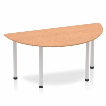 Impulse Semi-Circle Table With Post Leg